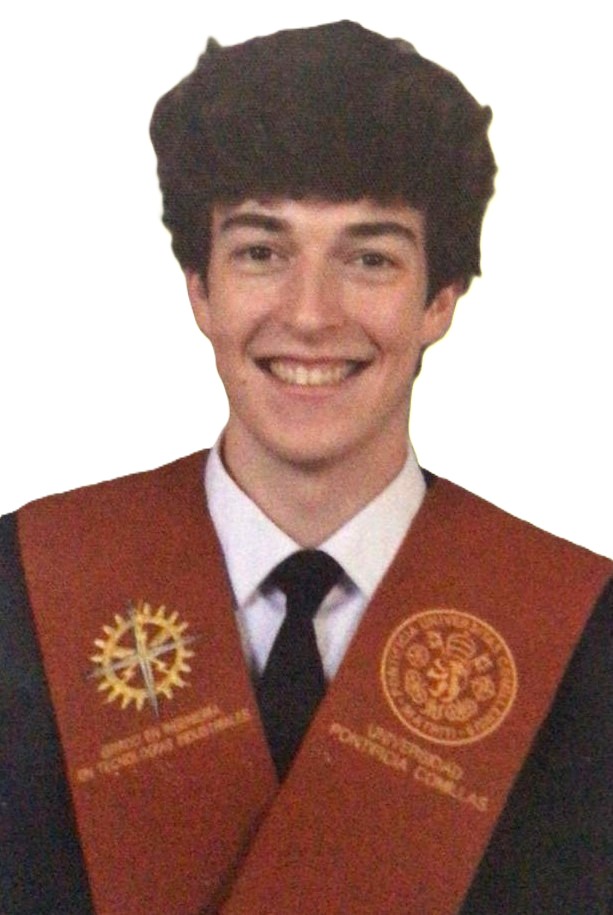 Carlos graduating from Universidad Pontificia Comillas ICAI